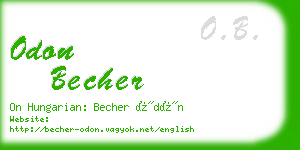 odon becher business card